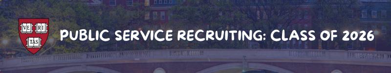 Public Service Recruiting - Class of 2026